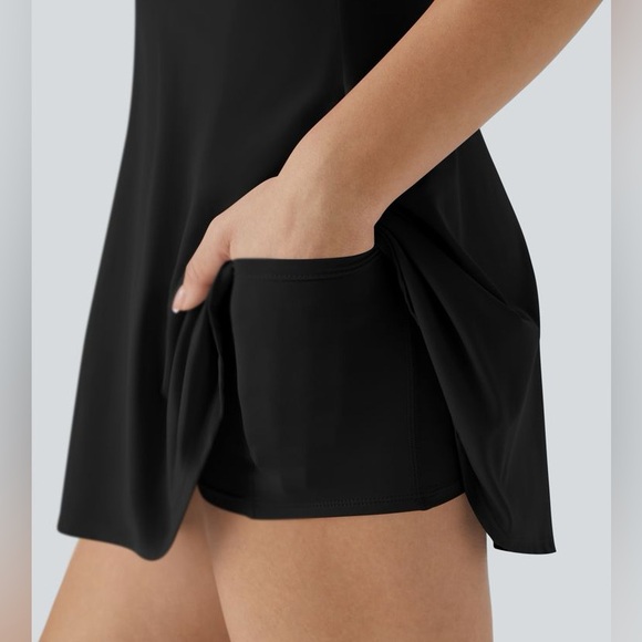 Halara- Softlyzero™ Airy Backless Twisted Cool Touch Yoga Active Dress - Picture 5 of 8